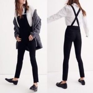 Madewell Black Skinny Overalls Black Sz XS